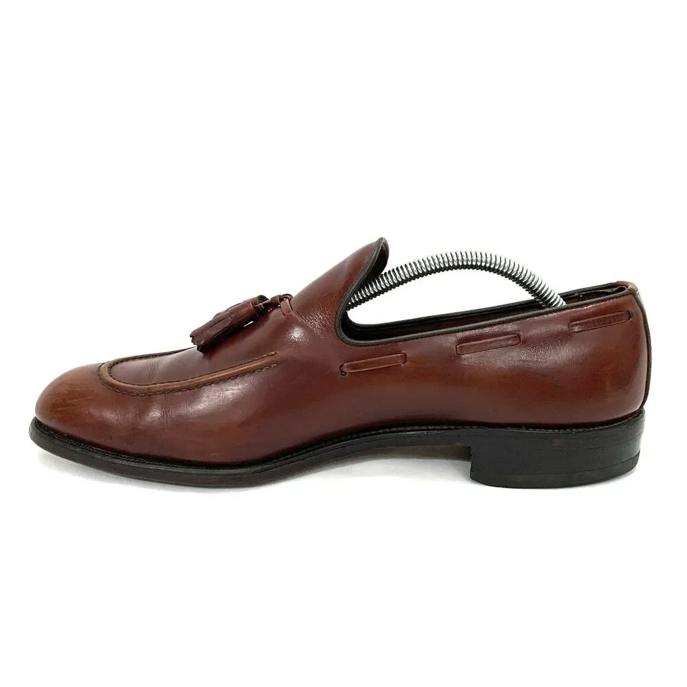 VNTG ALLEN EDMONDS SARATOGA Dress Tasseled Loafers, 95710, Cognac U.S. 10B COMB.